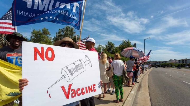 Seguidores de Trump, los que menos se vacunan en Estados Unidos