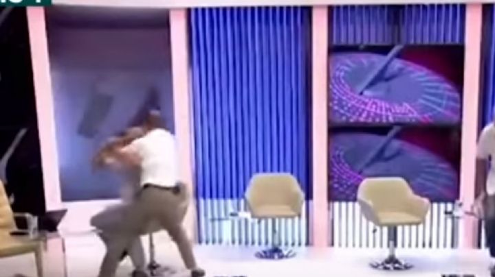 VIDEO: Políticos se pelean a golpes durante una trasmisión en vivo