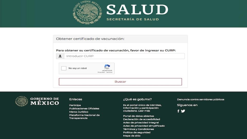 Esta es la página para obtener el certificado