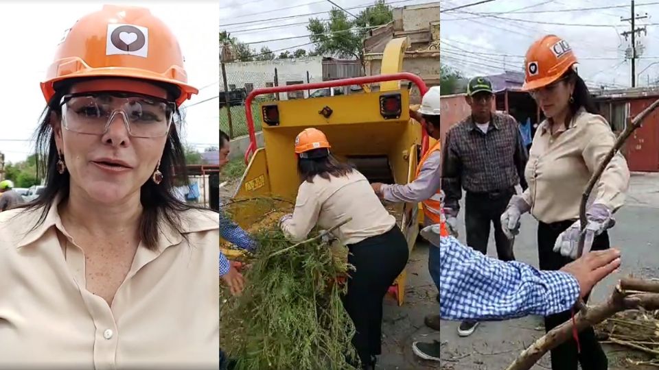 Al ver a la futura presidenta municipal trabajando, vecinos se unieron a las labores