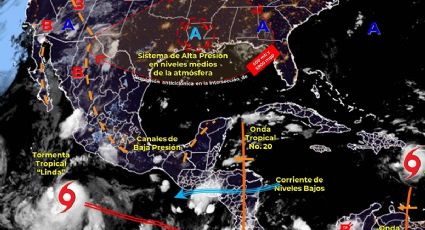 Tormenta tropical “Linda” se fortalece frente a Michoacán