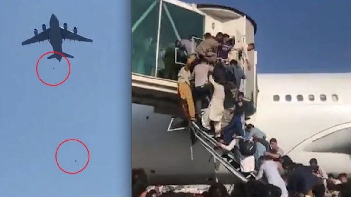 Terror en Afganistán: intentaron viajar como polizones y caen desde el aire
