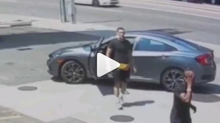 VIDEO: Ladrón termina golpeado por intentar robar auto de luchador de UFC