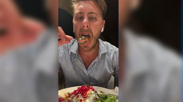 Chiles en Nogada son probados por Italiano y así reacciona VIDEO