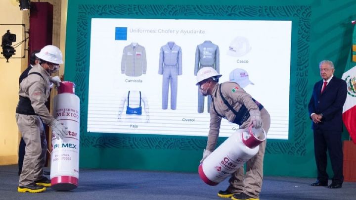 AMLO da banderazo al programa Gas Bienestar