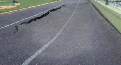 Lo que faltaba: amenaza de socavón en la pista de atletismo del Parque Mendoza