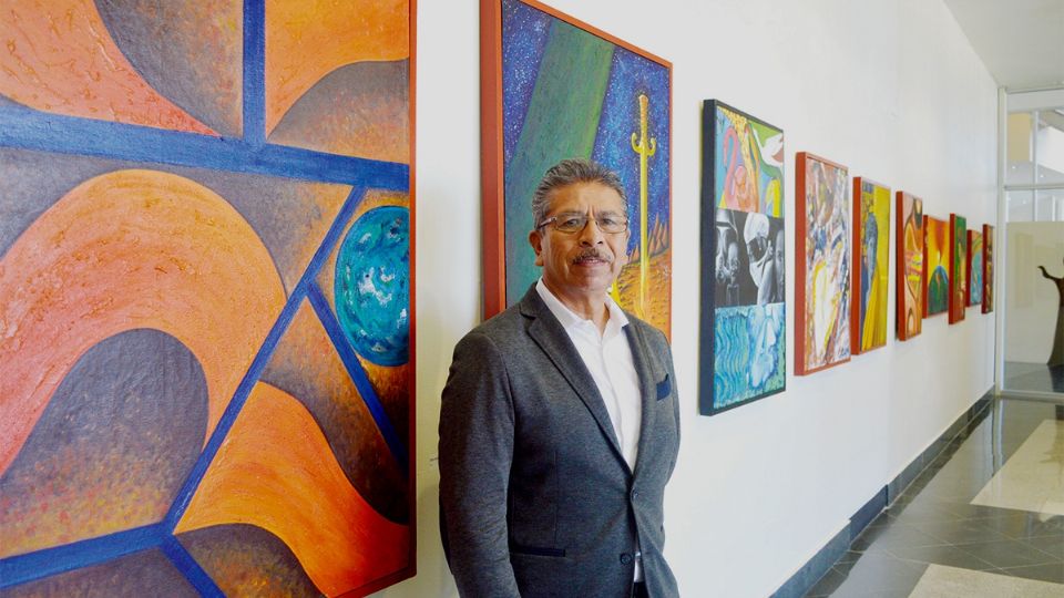 Pedro Ramos Pinales, artista plástico.