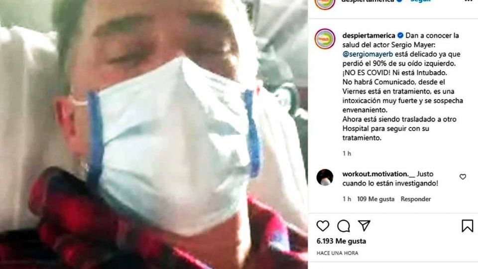 Está hospitalizado por un grave infección en el oído y un posible envenamiento