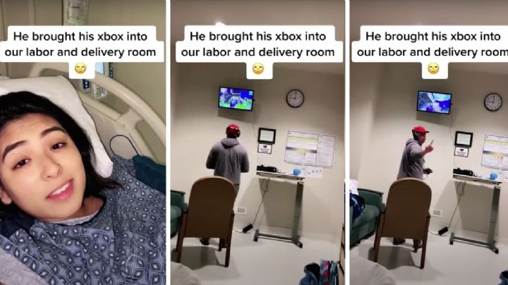 Joven lleva su Xbox a hospital para jugar mientras su pareja estaba en trabajo de parto