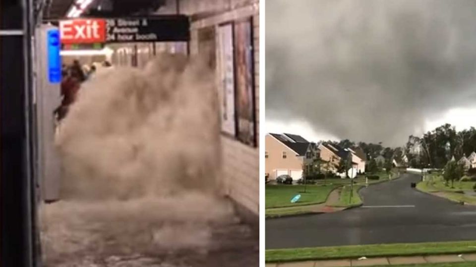 Fueron varios los tornados que golpearon a los Estados Unidos tras el paso del huracán Ida.