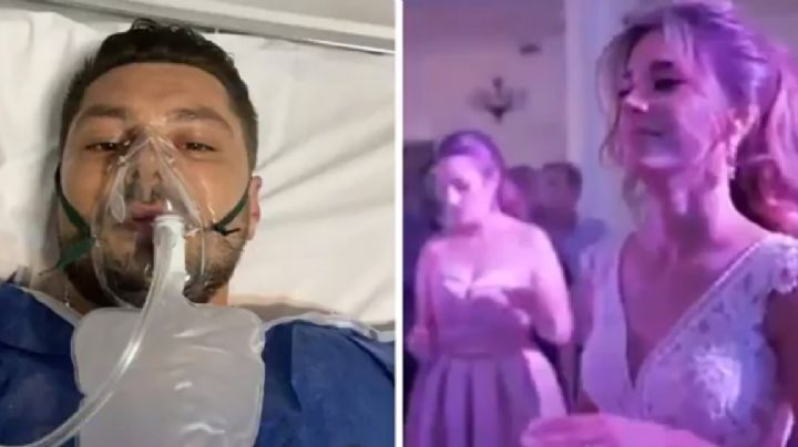 Video: Novio casi queda paralítico luego de ser lanzado por los aires en su boda