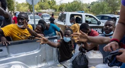 VIDEO: Tensión en campamento de migrantes haitianos tras un operativo policiaco