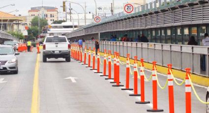 Marino de EU revive a peatón: Puente Internacional Nuevo Laredo