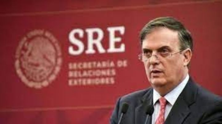 Marcelo Ebrard, secretario de Relaciones exteriores comparece ante el Senado de la República.  