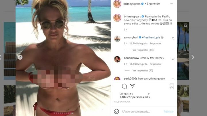 Britney celebra su libertad como Dios la trajo al mundo y enciende las redes