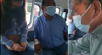 Engaño nivel: Mujer se le junta esposo y amante durante viaje de combi