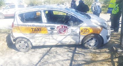 Taxista causa percance en colonia Militar