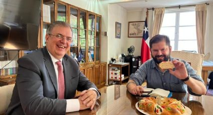 Marcelo Ebrard comparte Rosca de Reyes con presidente de Chile