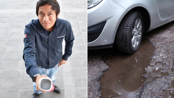Estudiante mexicano inventa pavimento que se regenera con agua