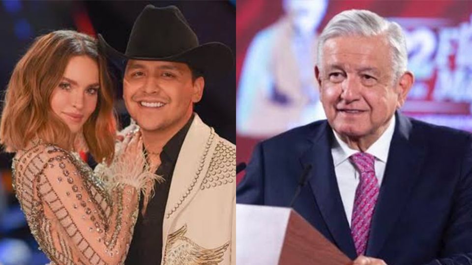 El presidente mexicano busca si o si una reconciliación entre Belinda y Christian Nodal a través de un evento en la plancha capitalina