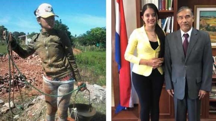 Chica trabaja como albañil para pagar sus estudios; hoy presume su título de abogada