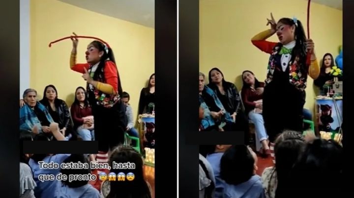 Pequeño revela infidelidad de su papá en fiesta infantil | VIDEO