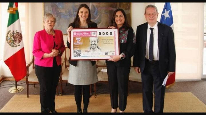 Nuevo billete de lotería homenajea a escritora chilena Gabriela Mistral