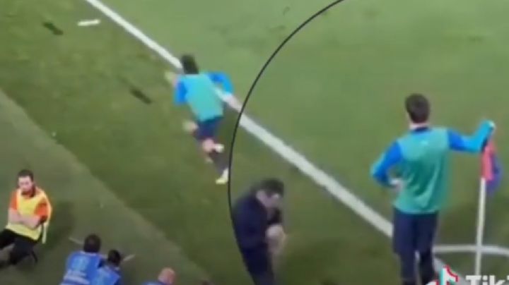 El calentamiento de Piqué que desata la ira de los aficionados del Barcelona | VIDEO