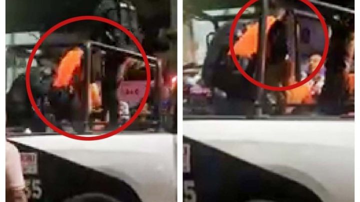 Policías agarran a patadas a pareja en Monterrey | VIDEO