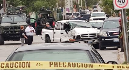 San Cat choca contra camioneta en la colonia Buenavista