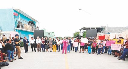 Inaugura alcaldesa obras de recarpeteo en colonia Palmares