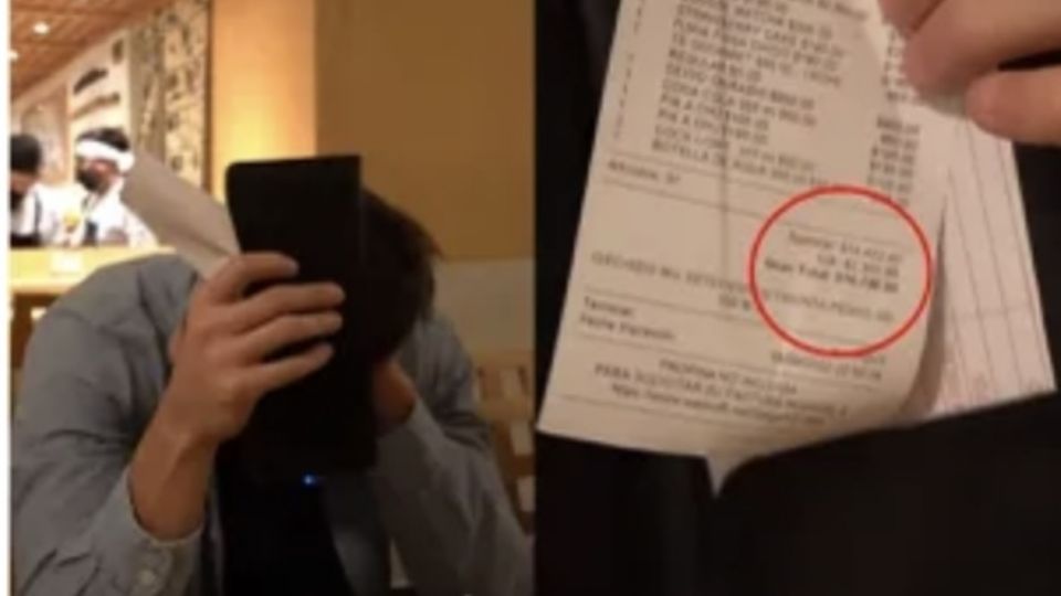 Casi 17 mil pesos pagó Adrián Marcelo en el restaurante del influencer Luisito Comunica