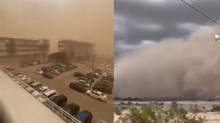 Terror por tormenta de arena en Mexicali | VIDEO