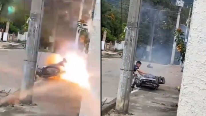 Niño salva a su tío de morir electrocutado | VIDEO