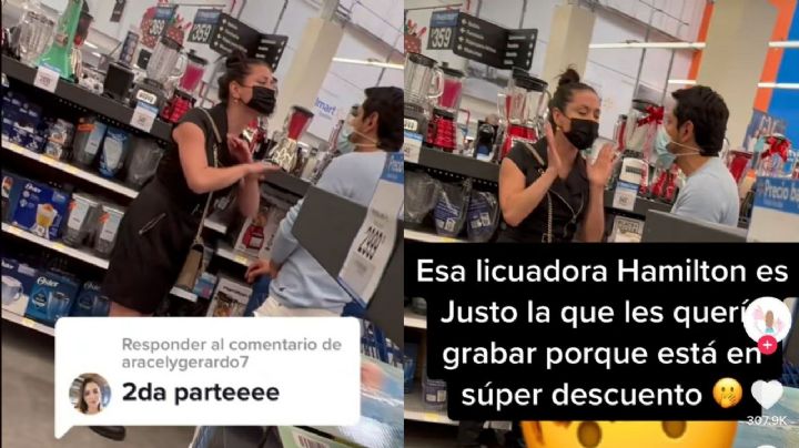 Mujer le hace berrinche a su esposo porque no le compró una licuadora | VIDEO
