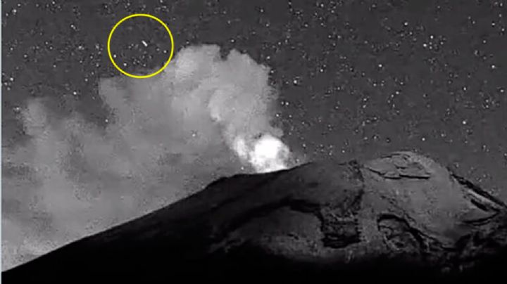 Captan OVNI entrando a cráter del Popocatépetl | VIDEO