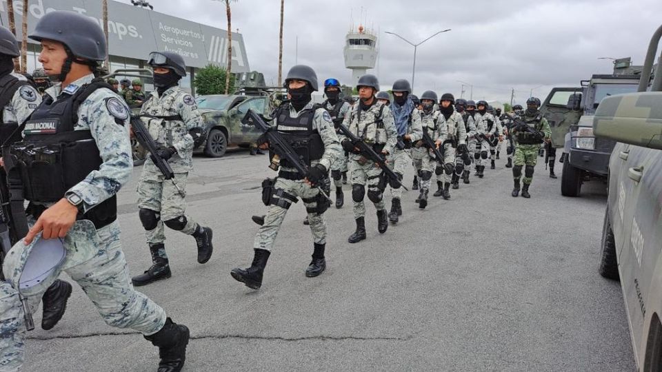 Llegaron 550, pero vendrán más elementos a Nuevo Laredo.