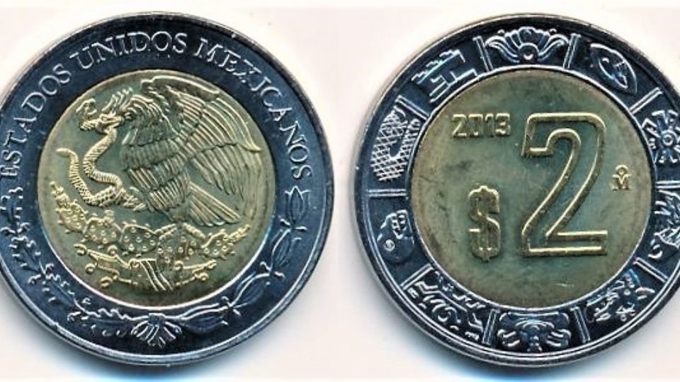 La moneda de 2 pesos con este error de acuñación podría darte una gran suma de dinero