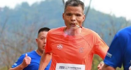 Hombre corre maratón mientras fuma 42 cigarros; aún así, el chino registra muy buen tiempo