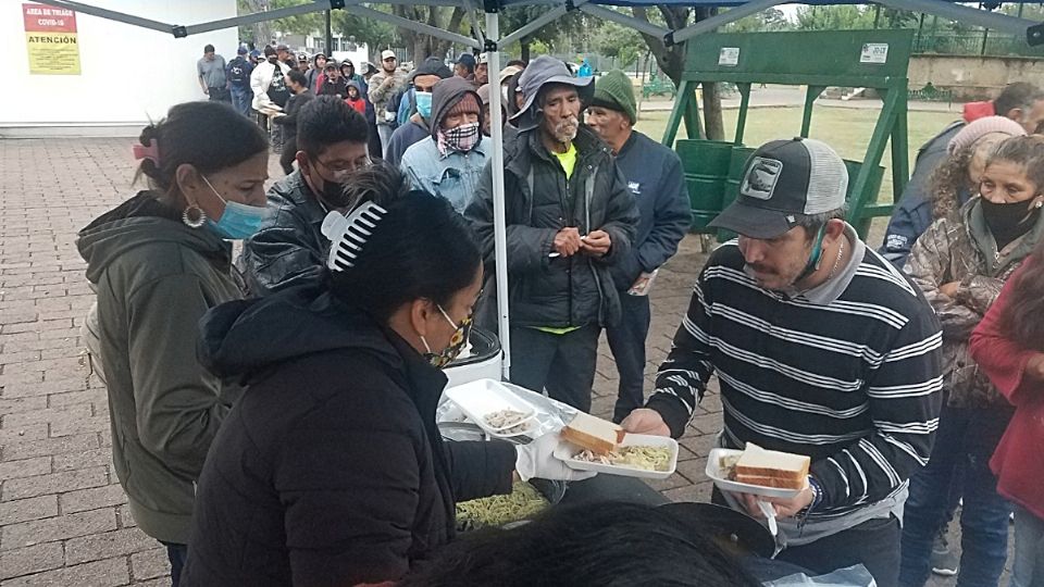 Repartieron platillos gratis en Nuevo Laredo