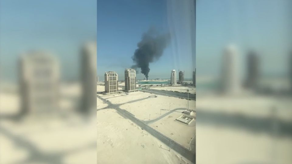 Un incendio cerca del estadio se registró hace unas horas en Qatar.