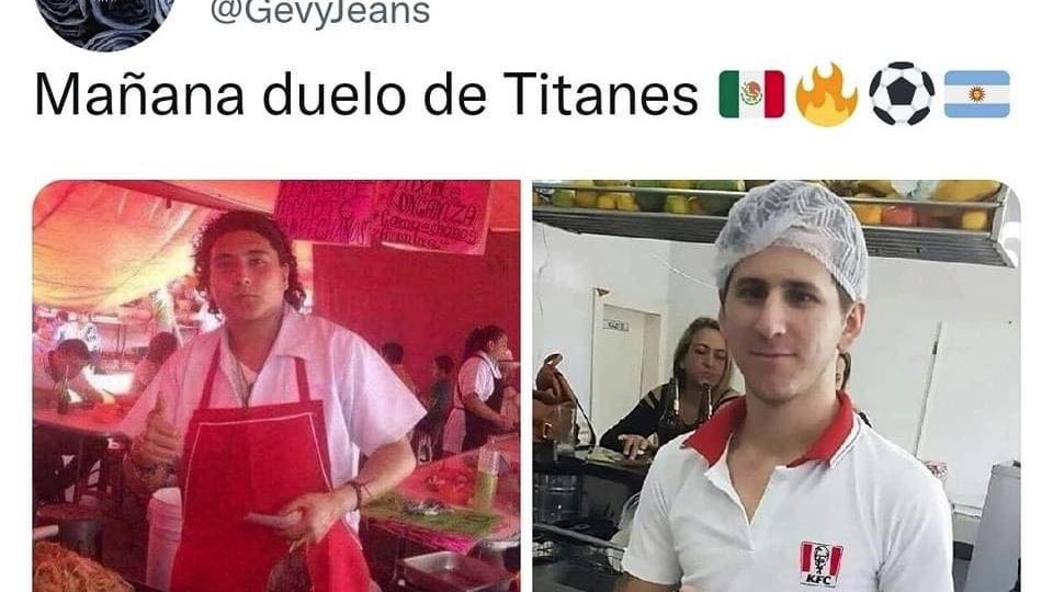 El humor no se deja esperar en ninguno de los dos equipos, compartiendo la fiesta del fútbol en tierras mundialistas