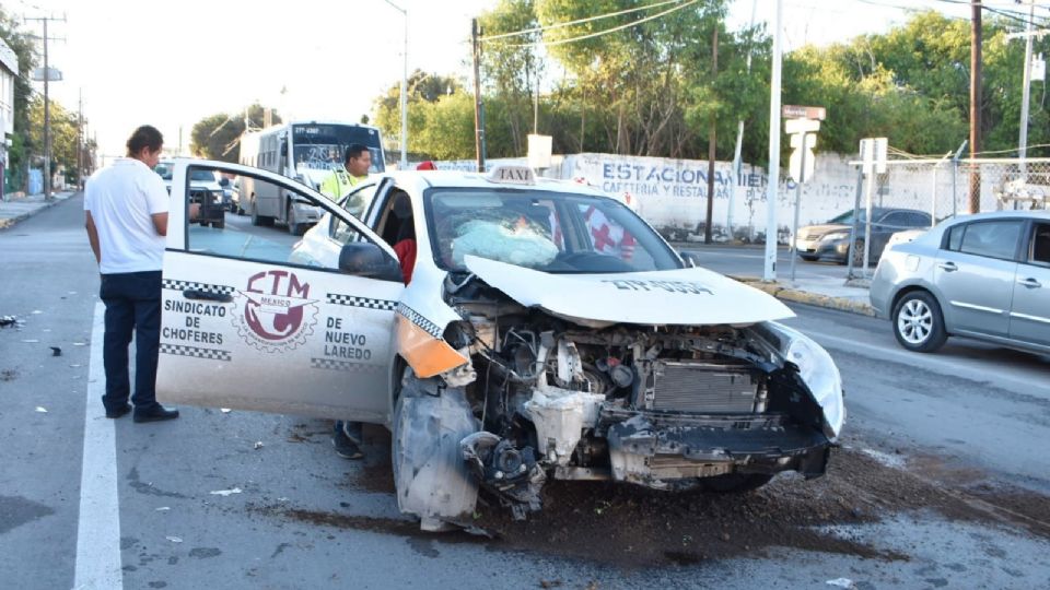 El vehículo recibió la peor parte del choque