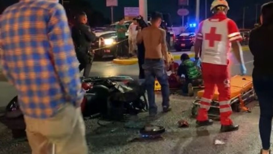 Grave accidente sufrió el motociclista, quien tiene muerte cerebral