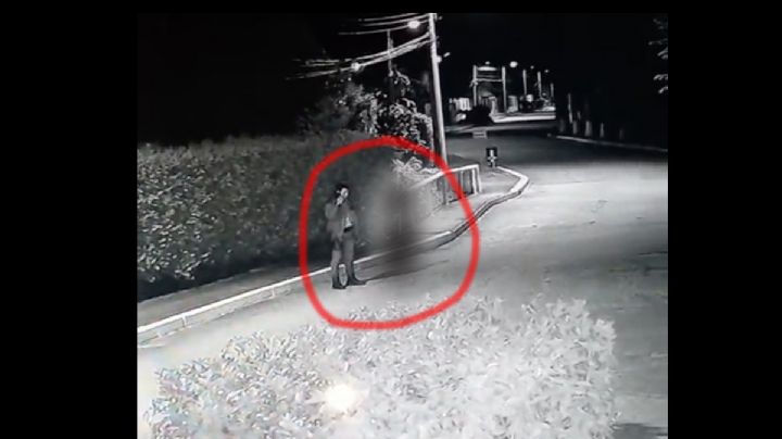 Captan cámaras de seguridad supuesta aparición fantasmal | VIDEO