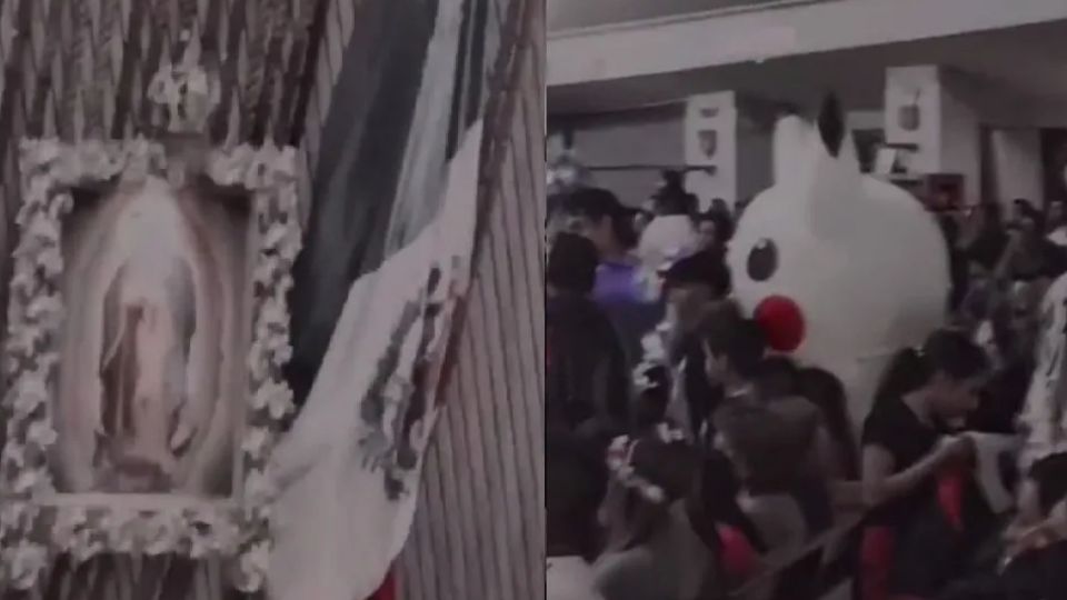 ¿Quería agradecer por el campeonato de Ash Ketchum? La botarga del pokemon hizo felices a los niños en el recinto religioso