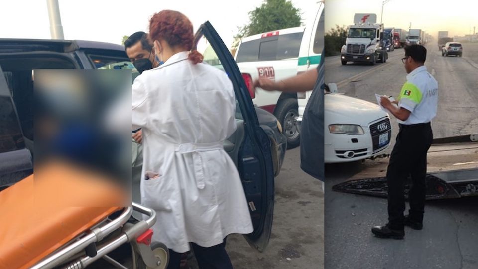 Agente vial de Nuevo Laredo escoltó el auto de una mujer en labor de parto..