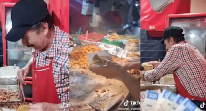 Lo retan a ver cuántos tacos puede armar en un minuto y se vuelve viral | VIDEO