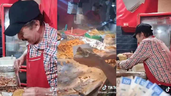 Lo retan a ver cuántos tacos puede armar en un minuto y se vuelve viral | VIDEO