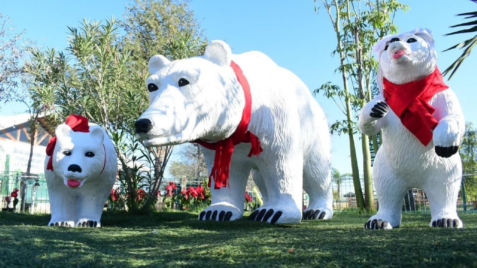 Por todo el parque hay exhibiciones para tomarte la foto del recuerdo.